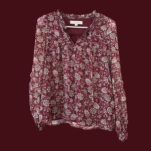 LOFT • Size Small • Maroon